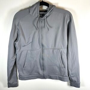 The North Face Men's Gray Full‎ Zip Hoodie Jacket Size Small outdoor hiking